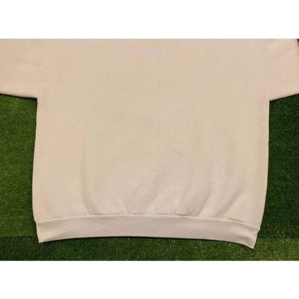 Vintage St Louis Rams sweatshirt mens large white blue crewneck super bowl NFL - Picture 10 of 13